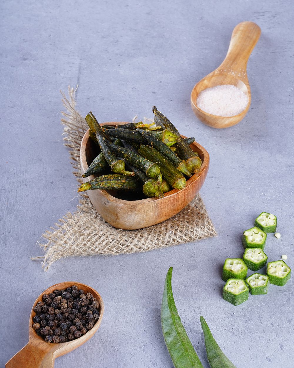 Vacuum Fried Okra - 50 gms