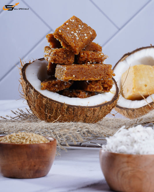 Bellada Kobbari Mithai / Coconut  Burfi - 150 gms