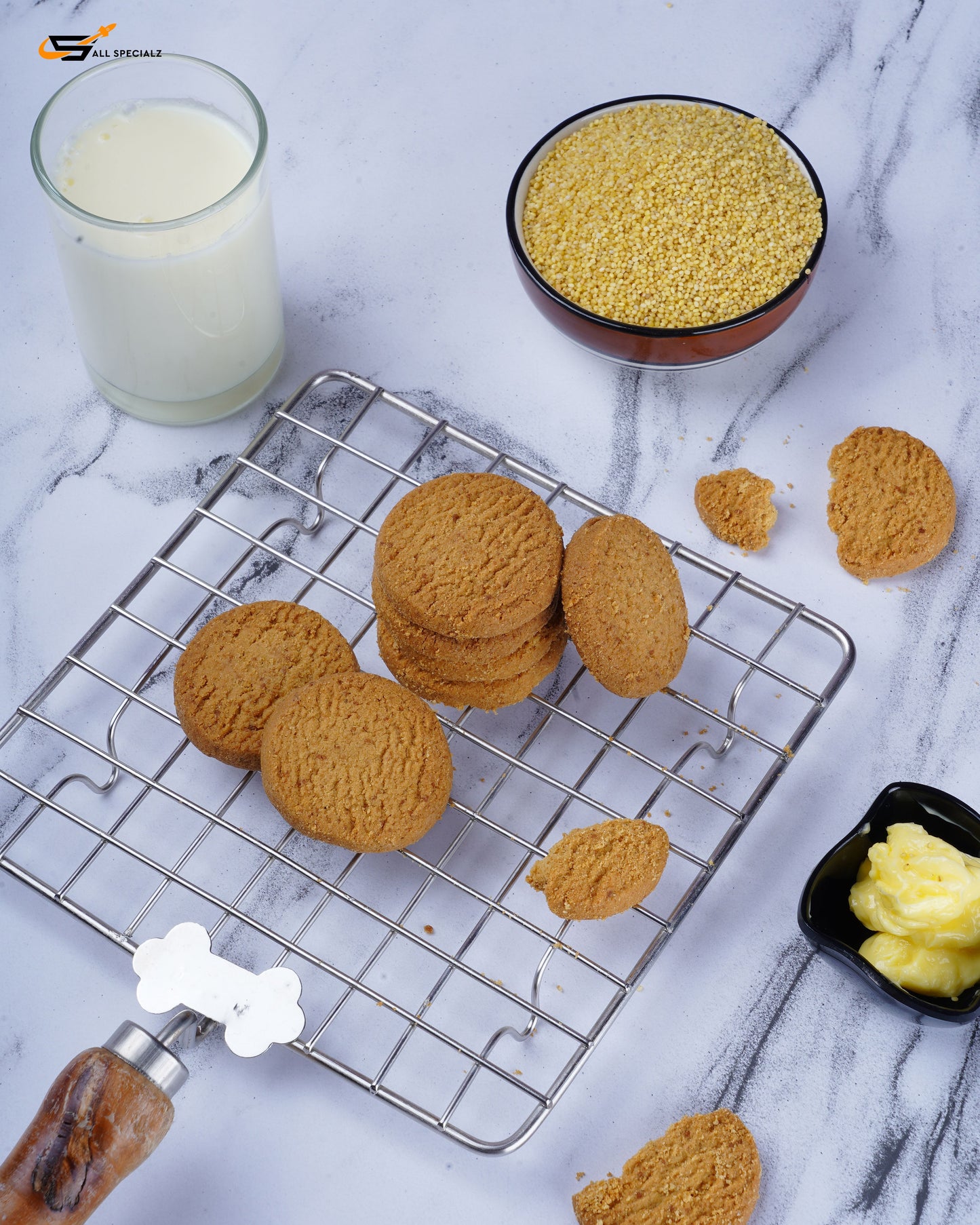Foxtail Millet Cookies with desi butter - 100 gms